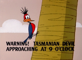 Screenshots from the 1964 Warner Bros. cartoon Dr. Devil and Mr. Hare