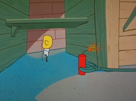 Screenshots from the 1964 Warner Bros. cartoon Nuts and Volts