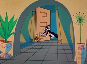 Screenshots from the 1964 Warner Bros. cartoon Nuts and Volts