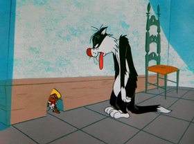 Screenshots from the 1964 Warner Bros. cartoon Nuts and Volts