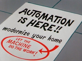 Screenshots from the 1964 Warner Bros. cartoon Nuts and Volts