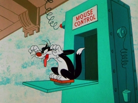 Screenshots from the 1964 Warner Bros. cartoon Nuts and Volts