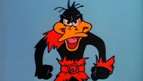 Screenshots from the 1964 Warner Bros. cartoon The Iceman Ducketh