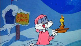 Screenshots from the 1964 Warner Bros. cartoon The Iceman Ducketh