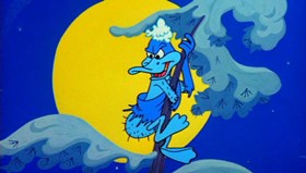 Screenshots from the 1964 Warner Bros. cartoon The Iceman Ducketh