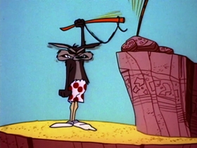 Screenshots from the 1964 Warner Bros. cartoon War and Pieces