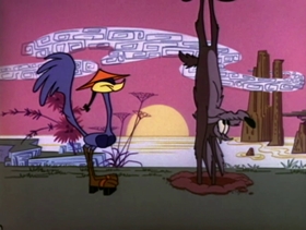 Screenshots from the 1964 Warner Bros. cartoon War and Pieces