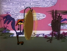 Screenshots from the 1964 Warner Bros. cartoon War and Pieces