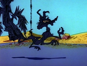 Screenshots from the 1964 Warner Bros. cartoon War and Pieces