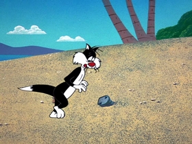 Screenshots from the 1964 Warner Bros. cartoon Hawaiian Aye Aye