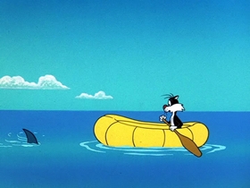 Screenshots from the 1964 Warner Bros. cartoon Hawaiian Aye Aye
