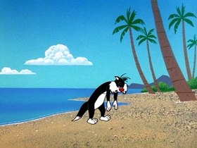 Screenshots from the 1964 Warner Bros. cartoon Hawaiian Aye Aye