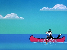 Screenshots from the 1964 Warner Bros. cartoon Hawaiian Aye Aye