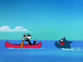 Screenshots from the 1964 Warner Bros. cartoon Hawaiian Aye Aye