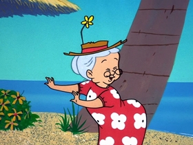 Screenshots from the 1964 Warner Bros. cartoon Hawaiian Aye Aye