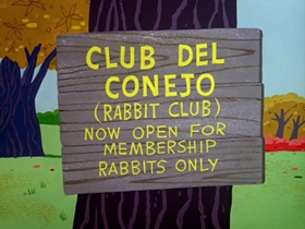 Screenshots from the 1964 Warner Bros. cartoon False Hare