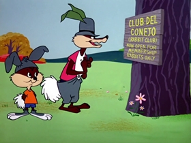 Screenshots from the 1964 Warner Bros. cartoon False Hare
