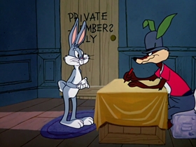 Screenshots from the 1964 Warner Bros. cartoon False Hare