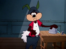 Screenshots from the 1964 Warner Bros. cartoon False Hare
