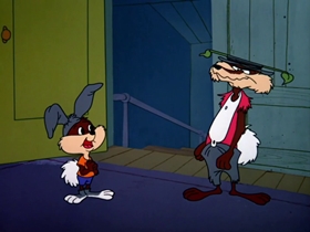 Screenshots from the 1964 Warner Bros. cartoon False Hare