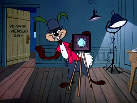 Screenshots from the 1964 Warner Bros. cartoon False Hare