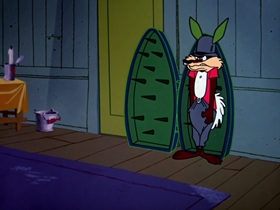 Screenshots from the 1964 Warner Bros. cartoon False Hare