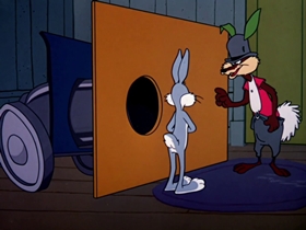 Screenshots from the 1964 Warner Bros. cartoon False Hare