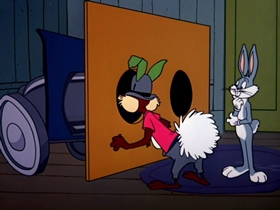 Screenshots from the 1964 Warner Bros. cartoon False Hare