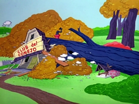 Screenshots from the 1964 Warner Bros. cartoon False Hare