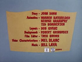 Screenshots from the 1964 Warner Bros. cartoon False Hare