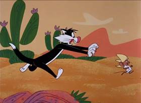 Screenshots from the 1964 Warner Bros. cartoon Road to Andalay