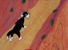 Screenshots from the 1964 Warner Bros. cartoon Road to Andalay