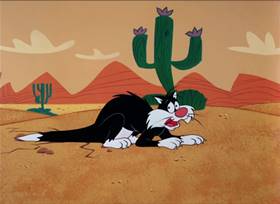 Screenshots from the 1964 Warner Bros. cartoon Road to Andalay