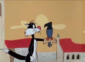 Screenshots from the 1964 Warner Bros. cartoon Road to Andalay