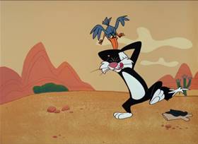 Screenshots from the 1964 Warner Bros. cartoon Road to Andalay