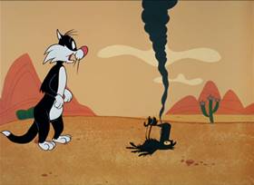 Screenshots from the 1964 Warner Bros. cartoon Road to Andalay