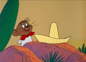 Screenshots from the 1964 Warner Bros. cartoon Road to Andalay