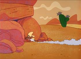 Screenshots from the 1964 Warner Bros. cartoon Road to Andalay