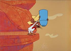 Screenshots from the 1964 Warner Bros. cartoon Road to Andalay