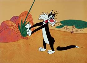 Screenshots from the 1964 Warner Bros. cartoon Road to Andalay