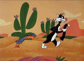 Screenshots from the 1964 Warner Bros. cartoon Road to Andalay