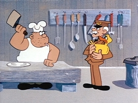 Screenshots from the 1964 King Features Productions cartoon Everything