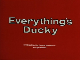 Screenshots from the 1964 King Features Productions cartoon Everything