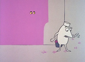 Screenshots from the 1964 DePatie Freleng cartoon The Pink Phink