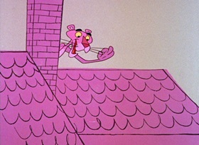 Screenshots from the 1964 DePatie Freleng cartoon The Pink Phink