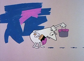 Screenshots from the 1964 DePatie Freleng cartoon The Pink Phink