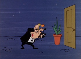 Screenshots from the 1964 DePatie Freleng cartoon Pink Pajamas