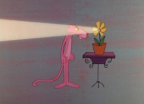 Screenshots from the 1964 DePatie Freleng cartoon Pink Pajamas