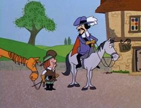 Screenshots from the 1964 UPA cartoon The Three Musketeers (Part 1)