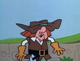 Screenshots from the 1964 UPA cartoon The Three Musketeers (Part 1)
